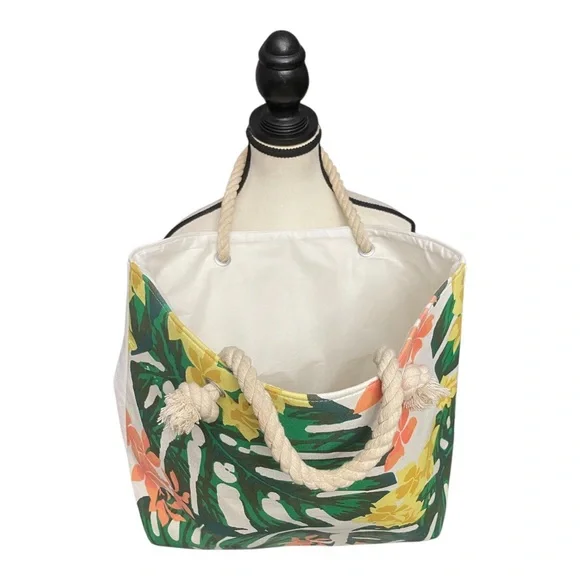 Tropical Canvas Beach Bag - Picture 8 of 16